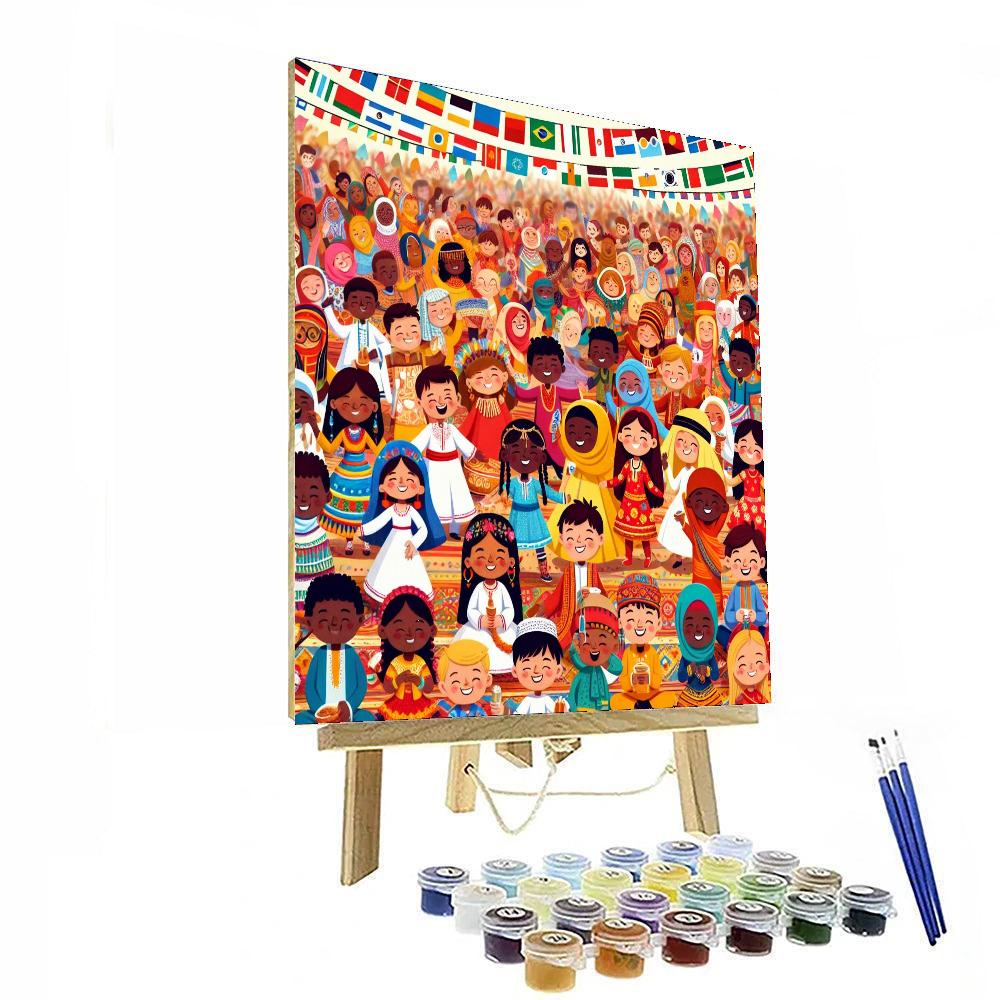 Cultural Festival Celebrations Painting Number Kit