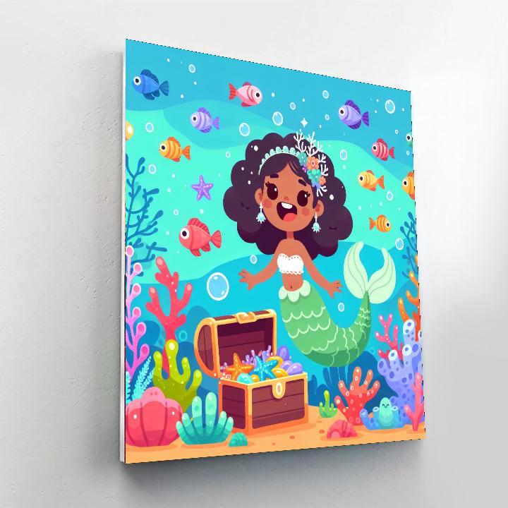 Mermaid's Treasure DIY Paint By Numbers