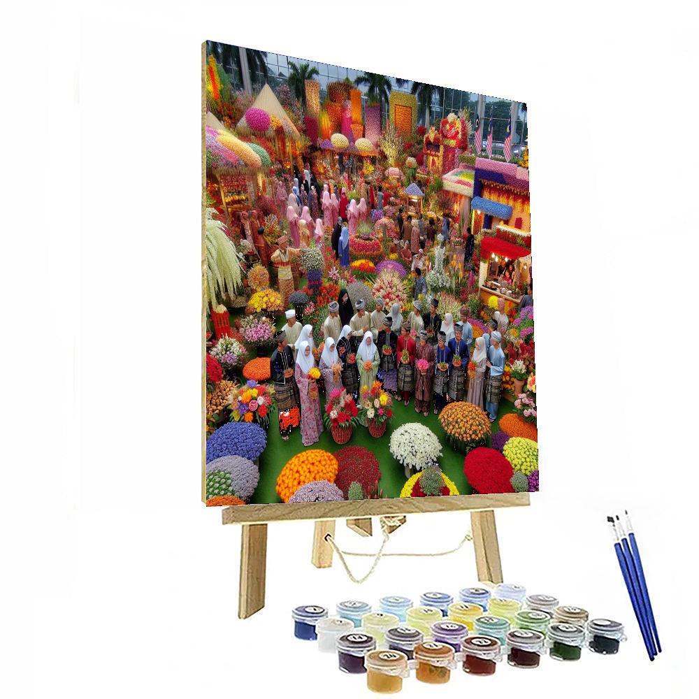 Karnival Bunga - Malaysia Painting Number Kit