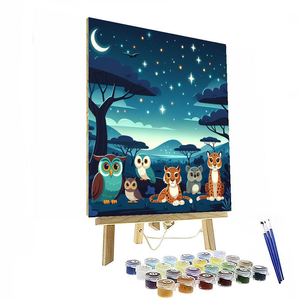 Starlit Safari Adventure DIY Paint By Numbers