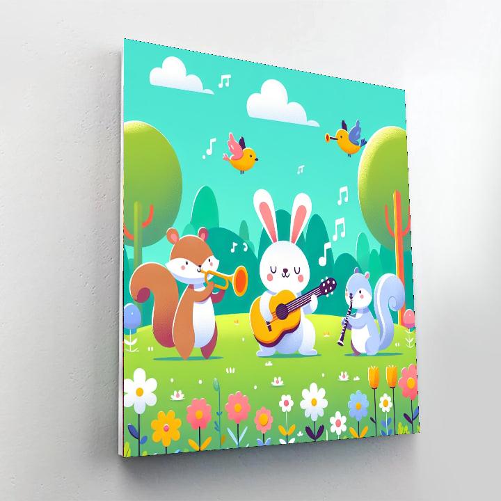 Sweet Serenade In The Meadow Painting By Numbers Kit