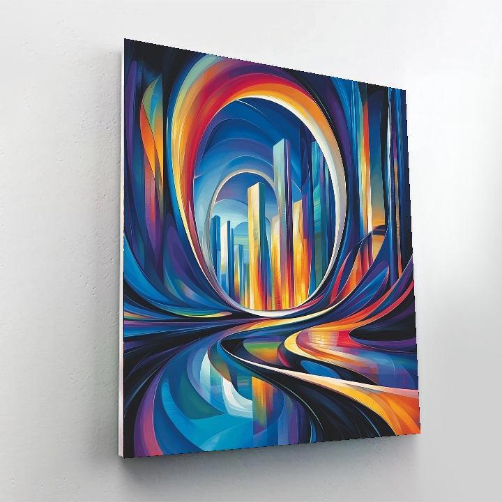 Zaha Hadid Inspired Futuristic City Visions  Paint By Numbers