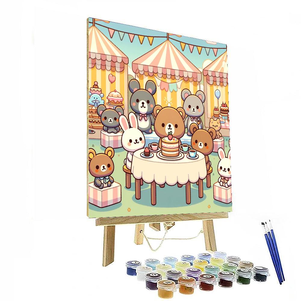 Sweet Treats Tea Party Numbered Painting Kits