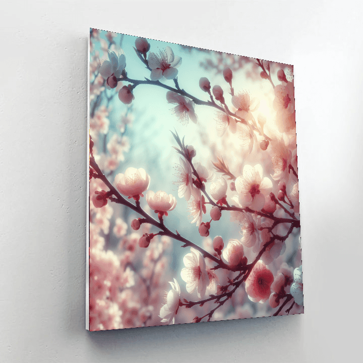 Gentle Springtime Blossoms Painting Number Kit
