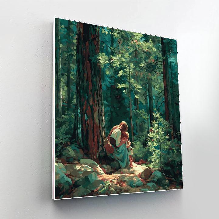 Evergreen Dreams Number Painting