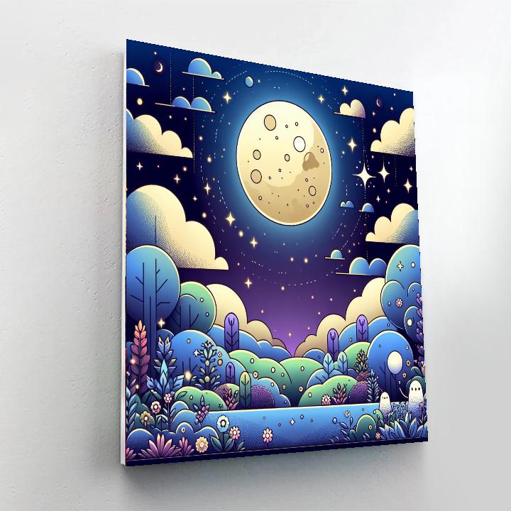 Enchanted Moonlit Journey DIY Paint By Numbers