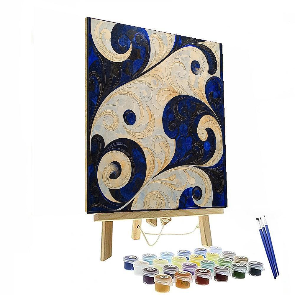 Alphonse Mucha Inspired Mystic Elegance Of Nature  Paint By Numbers