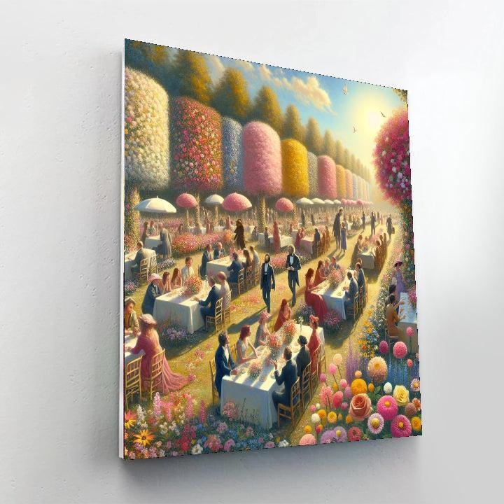 Summer Garden Party Numbered Painting Kits