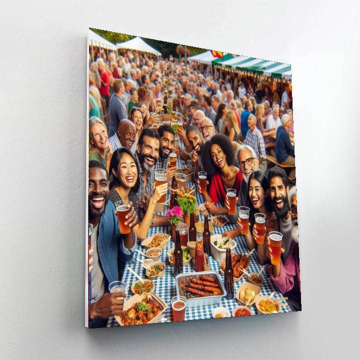 Tavern In The Square - Usa Painting By Numbers Kit