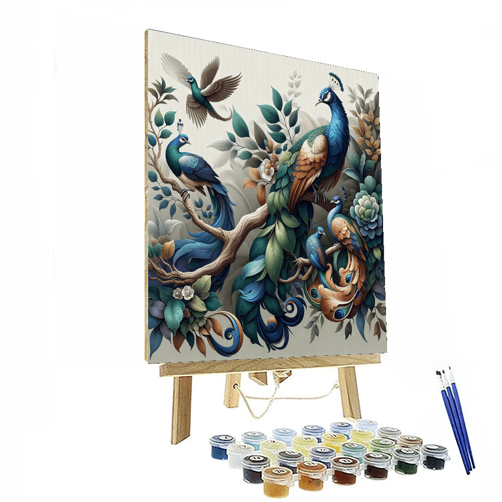 Regal Birds Numbered Painting Kits