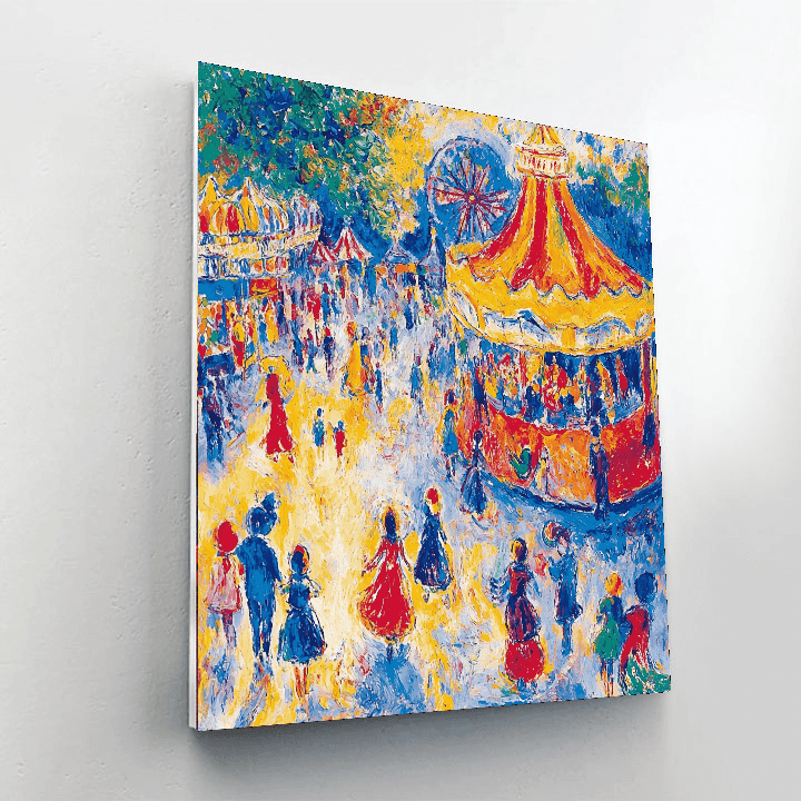 Marc Chagall Inspired Vintage Carnival  Paint By Numbers Kits