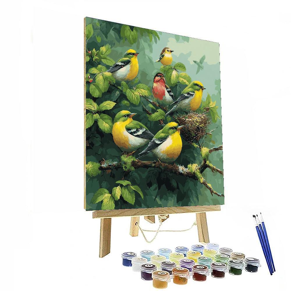 Songbird Of Happiness Numbered Painting Kits