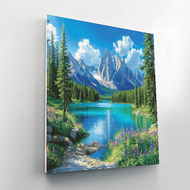 The Canadian Rockies - Canada DIY Paint By Numbers