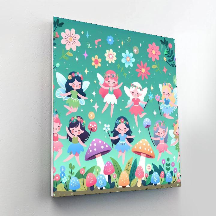 Whimsical Fairy Gathering Numbered Painting Kits