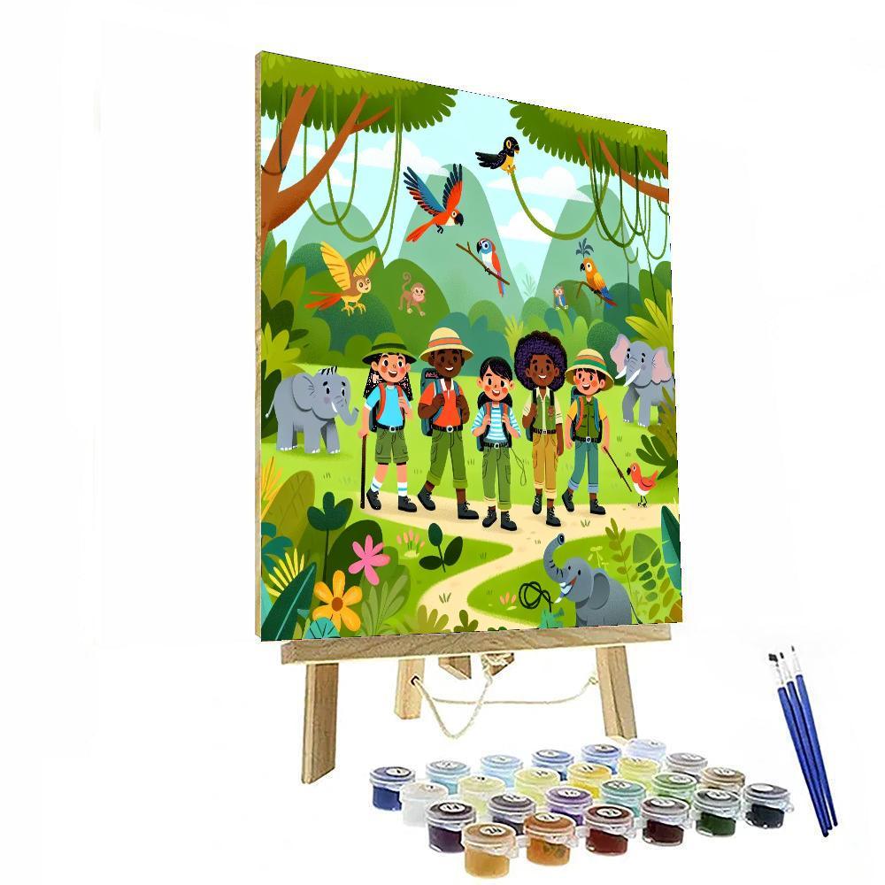 Hero's Jungle Quest Painting Number Kit