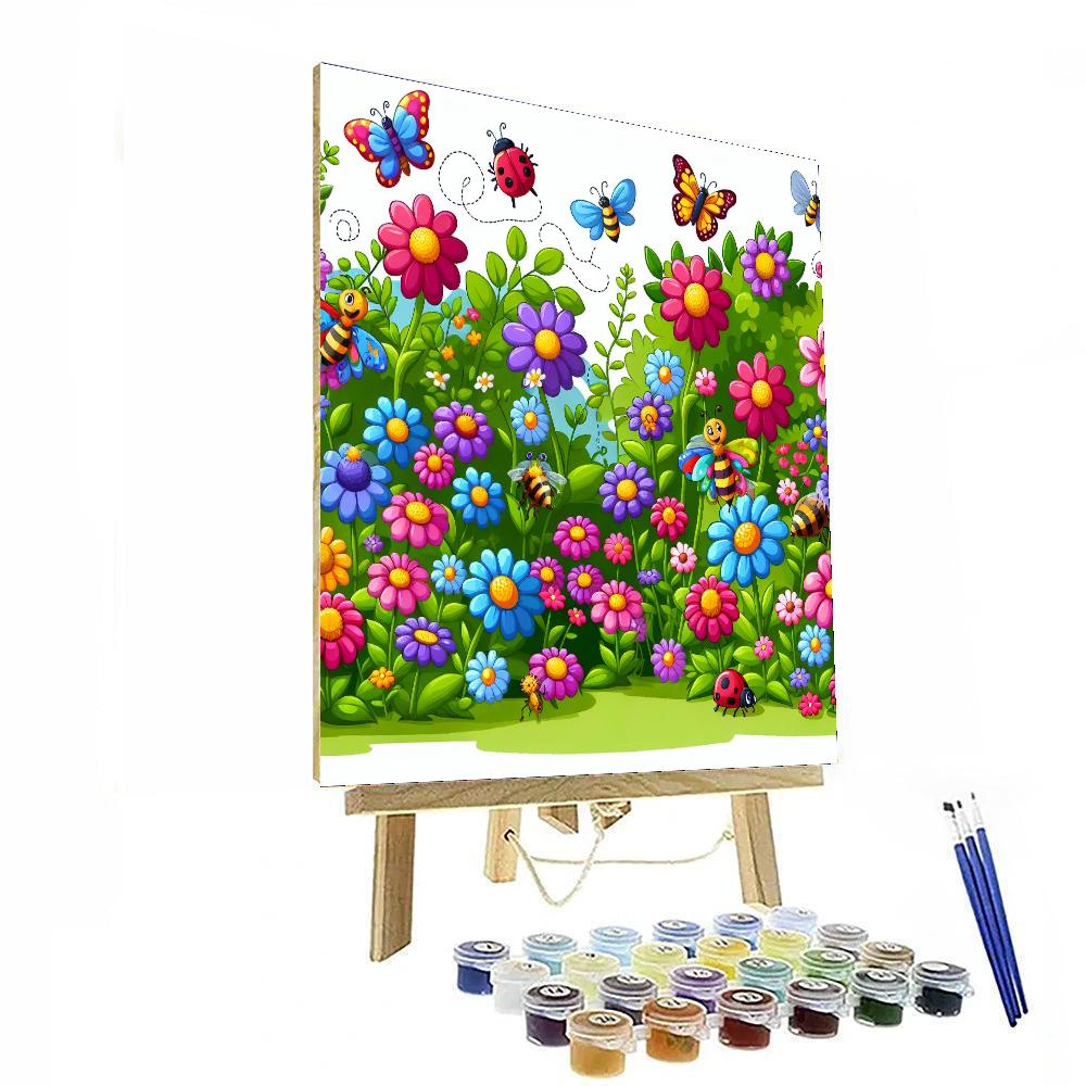 Nature's Colorful Garden Paint By Numbers Art