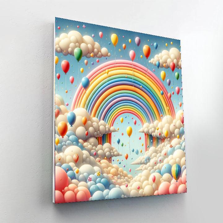 Rainbow Skies Numbered Painting Kits