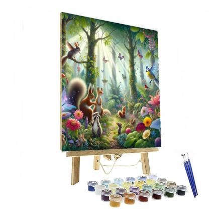 Exploring Enchanted Woods Paint By Numbers Art