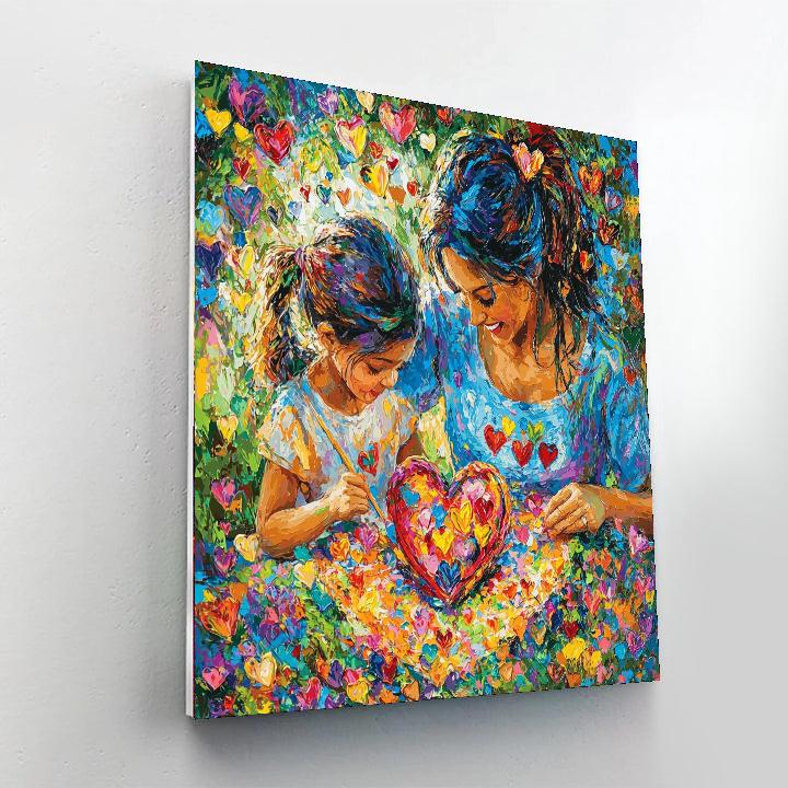 Hearts Connected Paint By Color