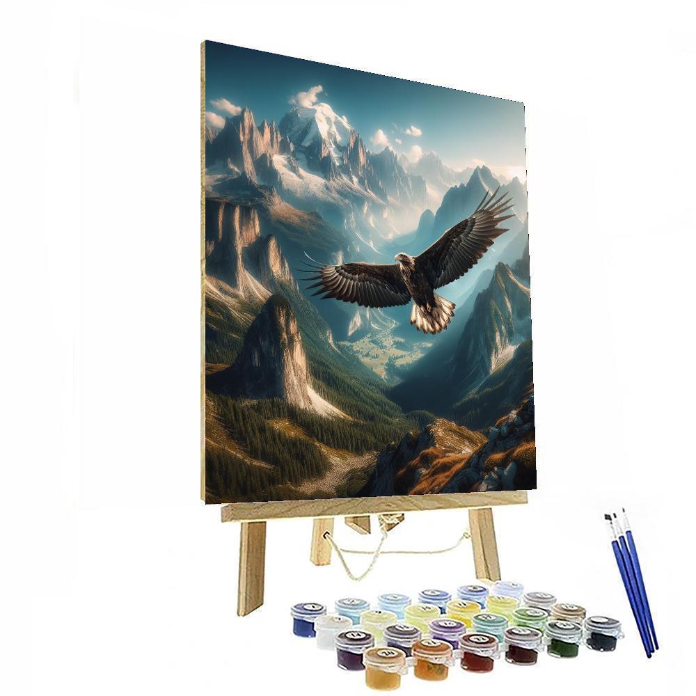 Eagle's Soaring Freedom Painting By Numbers Kit
