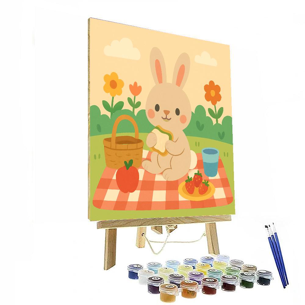 Charming Rabbit's Garden Picnic DIY Paint By Numbers