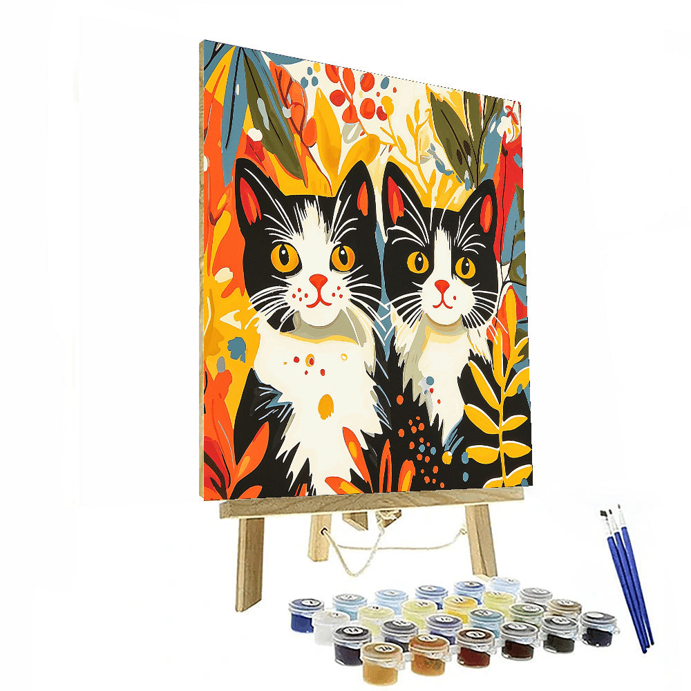 Henri Matisse Inspired Feline Fantasy  Paint By Numbers Kits