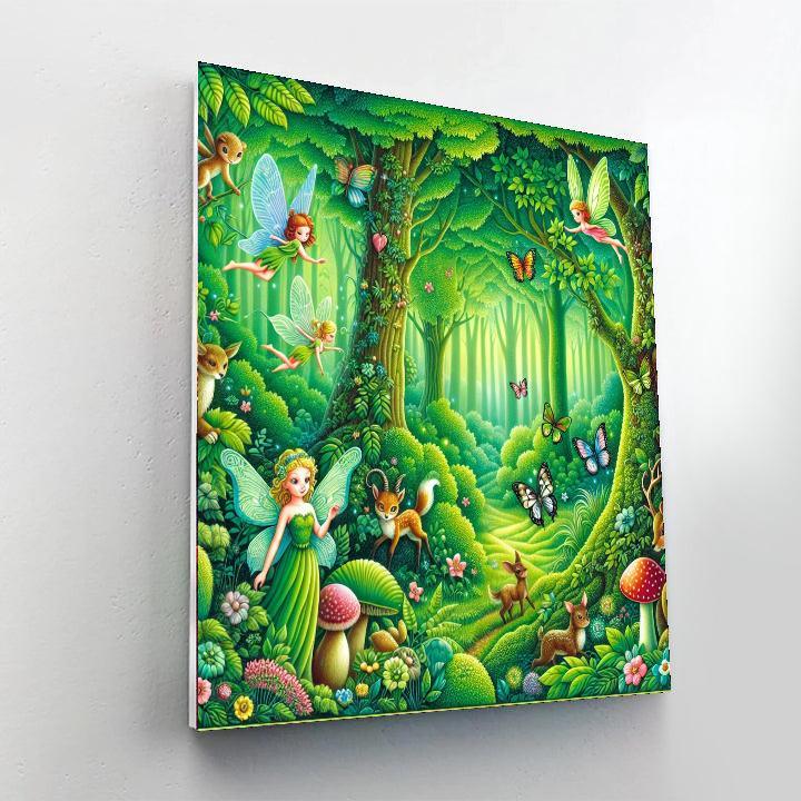 Magical Woodland Gathering Paint By Numbers