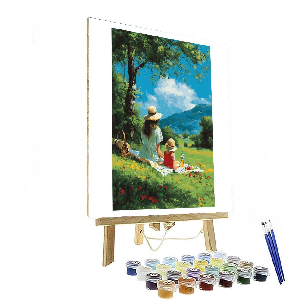 Picnic Of Motherly Delight DIY Paint By Numbers