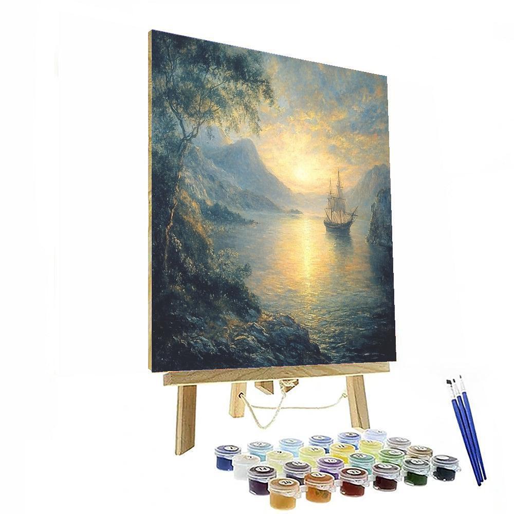 J.M.W. Turner Inspired Twilight Glow  Paint By Numbers Kits