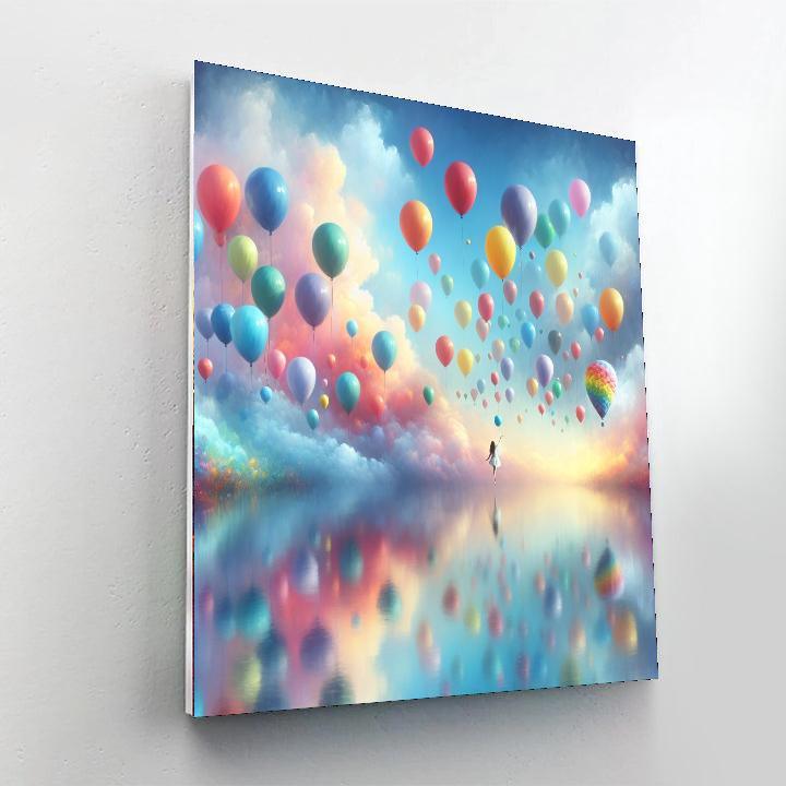 Whimsical Balloons Paint By Numbers Art