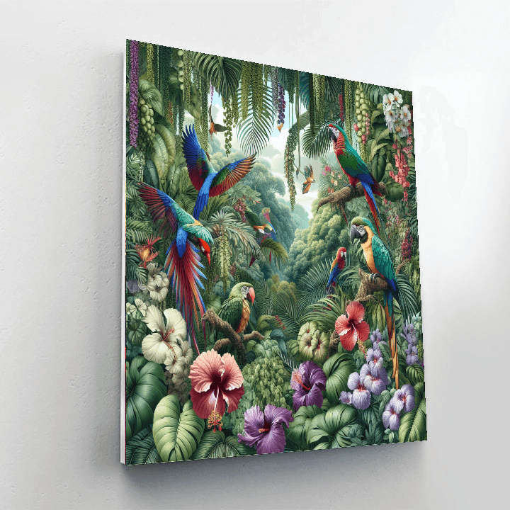 Tropical Jungle Escape Number Painting