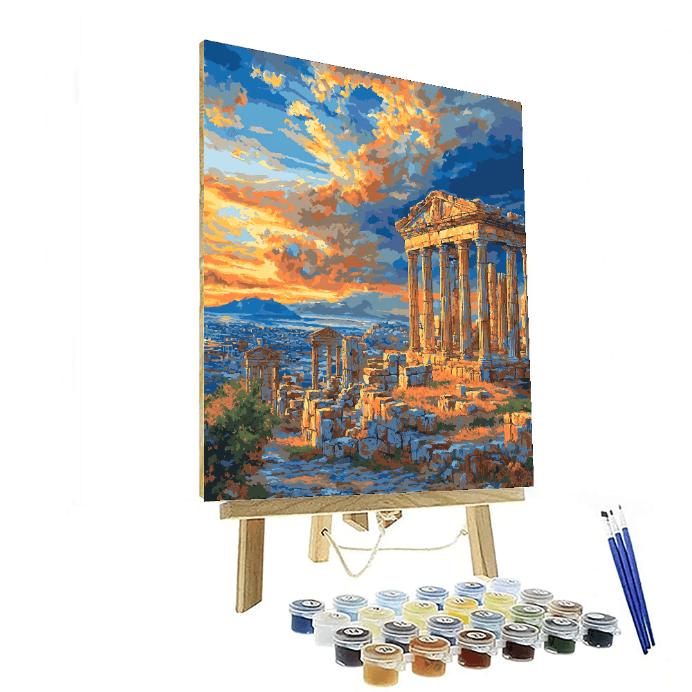 J.M.W. Turner Inspired Ancient Ruins - DIY Painting By Numbers Kit