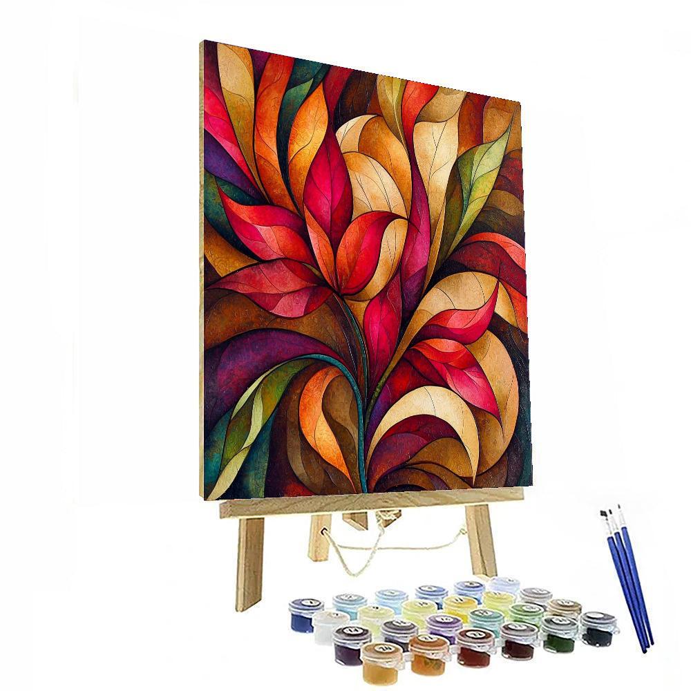 Frida Kahlo Inspired Resilience Through Nature  Numbered Painting Kits