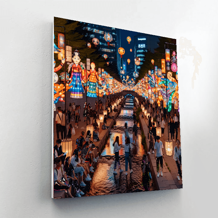 Seoul Lantern Festival - South Korea Paint By Number