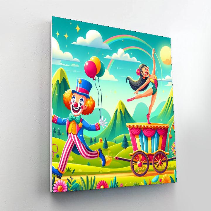 Circus Wagon Adventure Number Painting