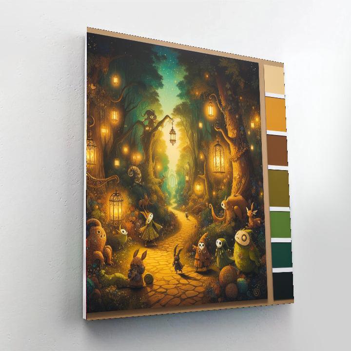 Fairytale Woodland Path Painting Number Kit