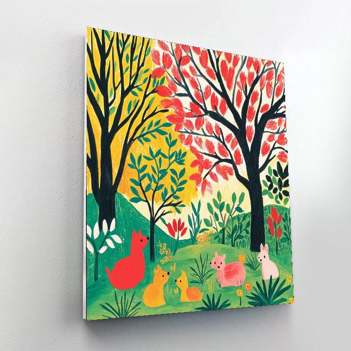 Henri Matisse Inspired Joyful Companions  Paint By Numbers