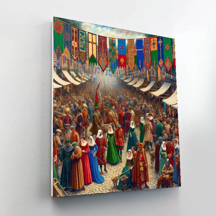 Medieval Festival Pageant Paint By Number
