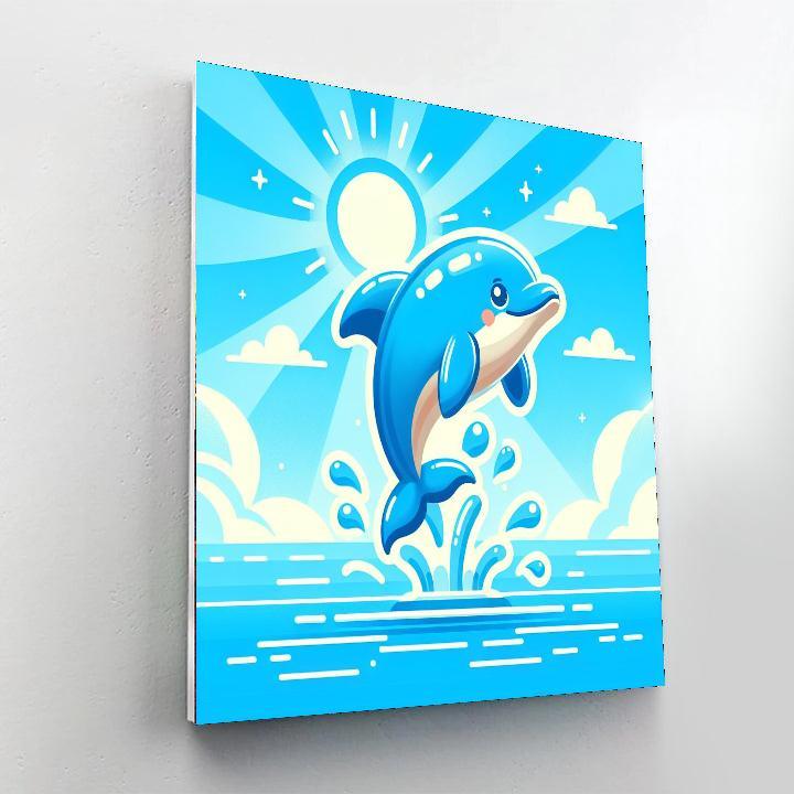 Dolphin's Ocean Journey Paint By Numbers