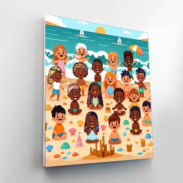 Seaside Adventure Painting Number Kit