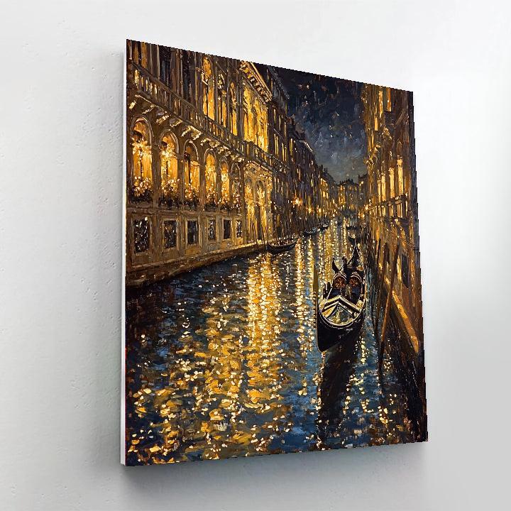 John Singer Sargent Inspired Opulent Venetian Night  Number Painting