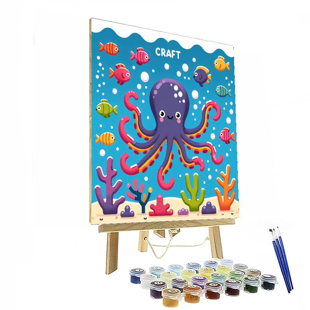 Cheerful Octopus Painting By Numbers Kit