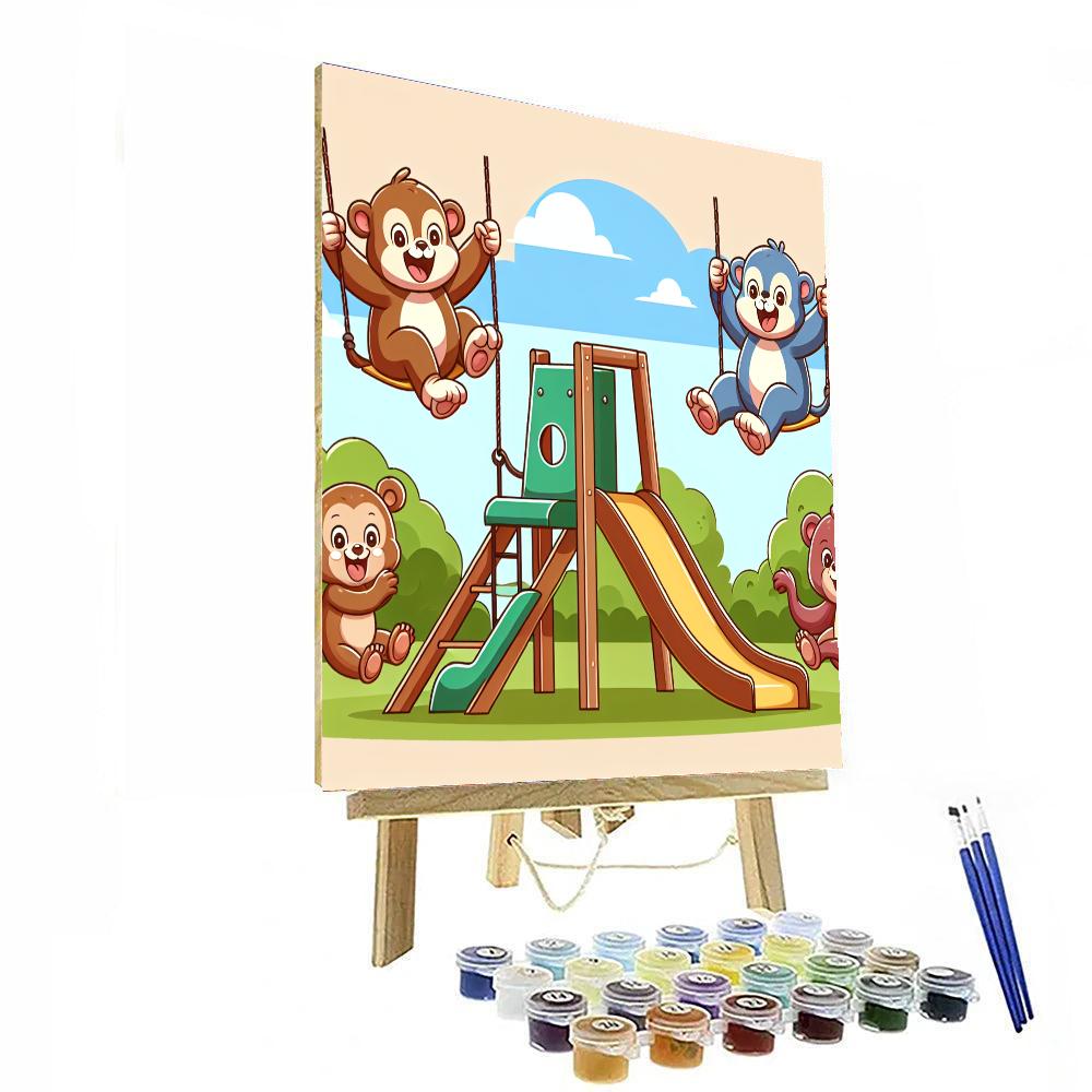 Animal Antics Playground Paint By Numbers Kits