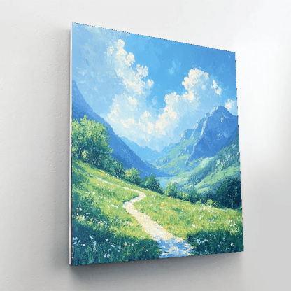John Constable Inspired Majestic Mountain Trails  Paint By Numbers Kits