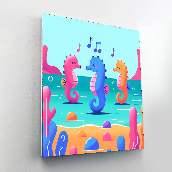 Seahorse’s Secret Symphony Paint By Numbers