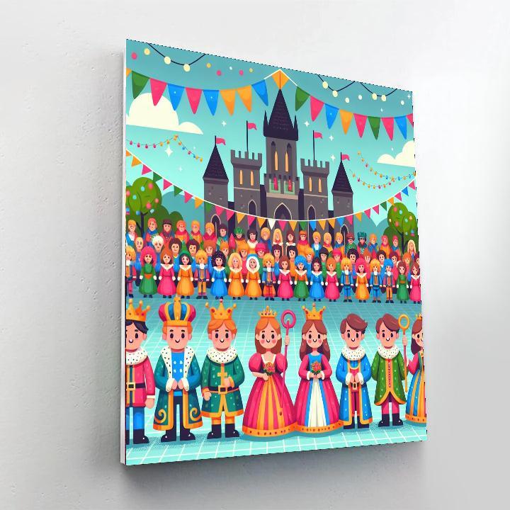 Royal Castle Festivities Paint By Numbers Art
