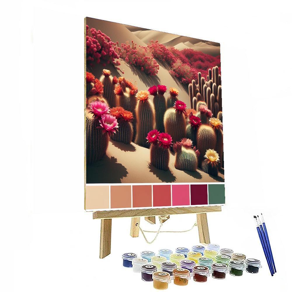 Desert Bloom Symphony DIY Paint By Numbers
