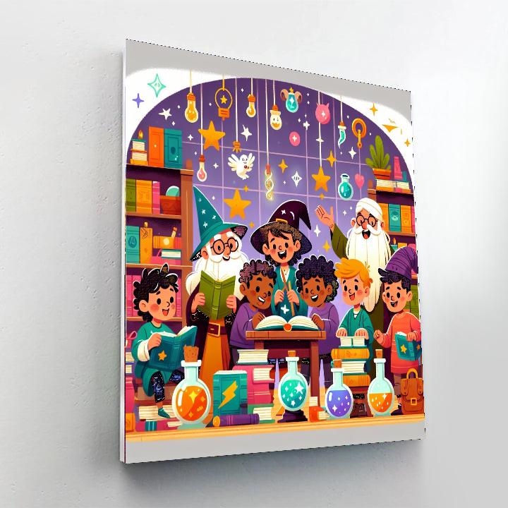 Magical Wizard Workshop DIY Paint By Numbers