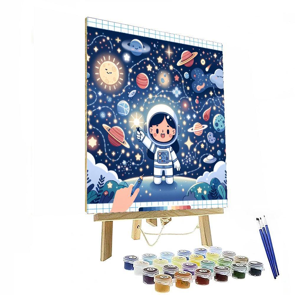 Galactic Space Mission Numbered Painting Kits