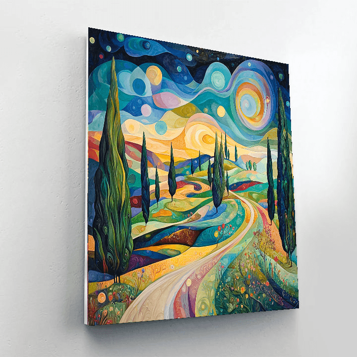Salvador Dalí Inspired Fantasy Landscape  Paint By Numbers Art